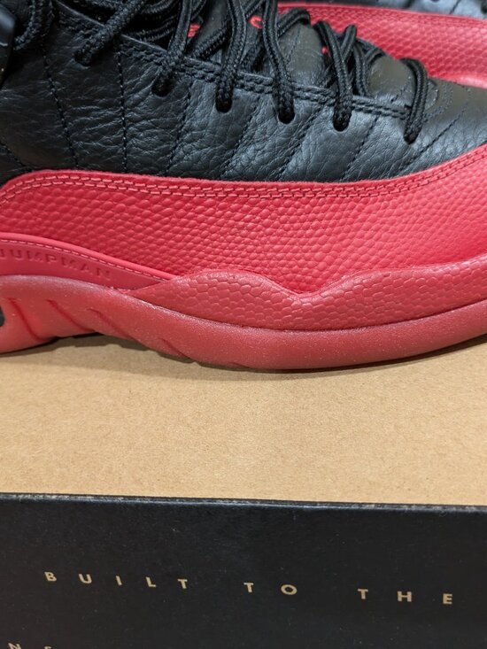 Nike Air Jordan 12 Retro Black/Red Sneakers Size 8 Excellent Condition With Box main image 4